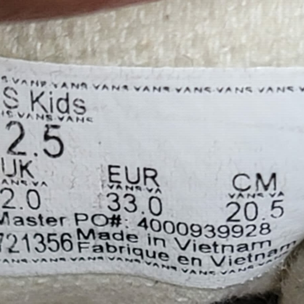 VANS Authentic Checkerboard Skate Shoes Sneakers little kids Sz 2.5 - Picture 6 of 7